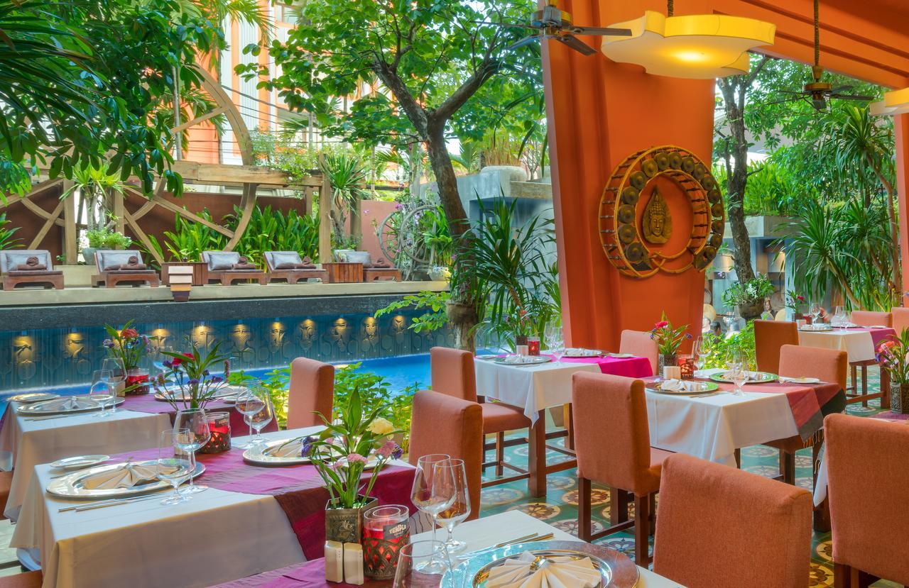 Golden Temple Residence Siem Reap Exteriér fotografie The restaurant